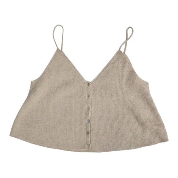 INTERMIX Felicity Button Front Cami Top - Picture 1 of 7